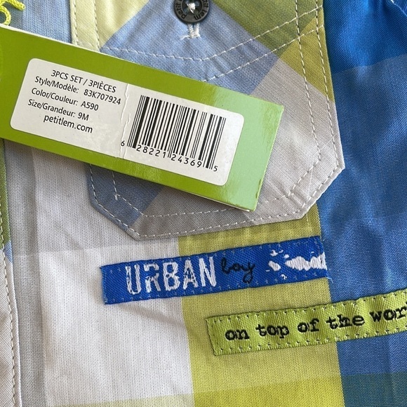 ❤️ 🆕 PETITLEM Urban Boys Short Size 9M - Picture 5 of 5